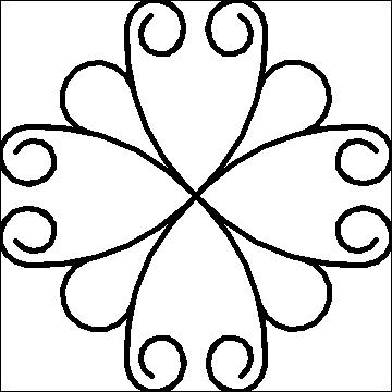 (image for) Feather and Curl Block 5-L04208*